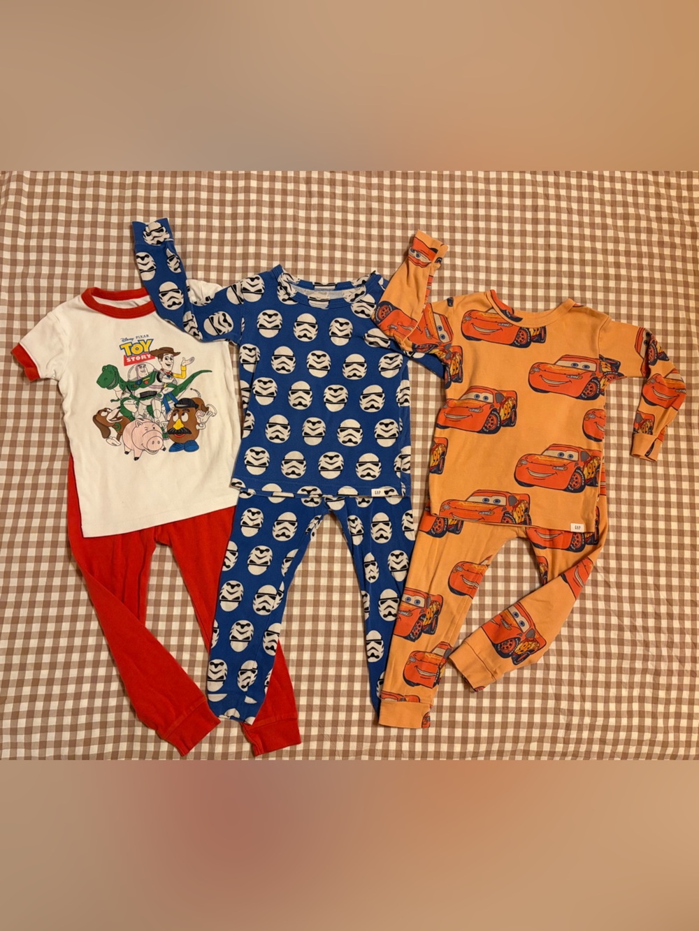 Baby GAP 100% Organic Cotton 3T Pajamas | Pixar Cars / Toy Story / Star Wars
